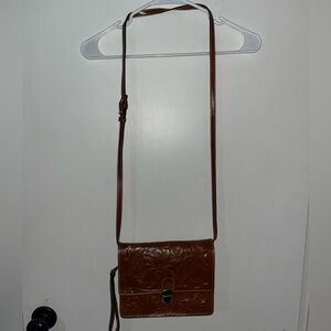 Patricia Nash Tooled Locri Crossbody Florence Brown